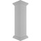 Ekena Millwork 10"W x 40"H Plain Newel Post with Peaked Capital & Base Trim (Installation kit included) NWL10X40PLP0B0 - alternate 7